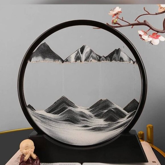 3D Sandscape Moving-Sand Frame, Art Sand Painting Glass in Display - Picture 3 of 5